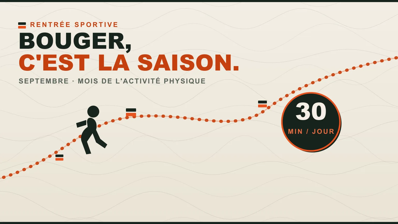 Septembre Bouge 2026 : c'est quoi, les dates, la tournée des 18 villes et comment (vraiment) bouger 30 minutes par jour